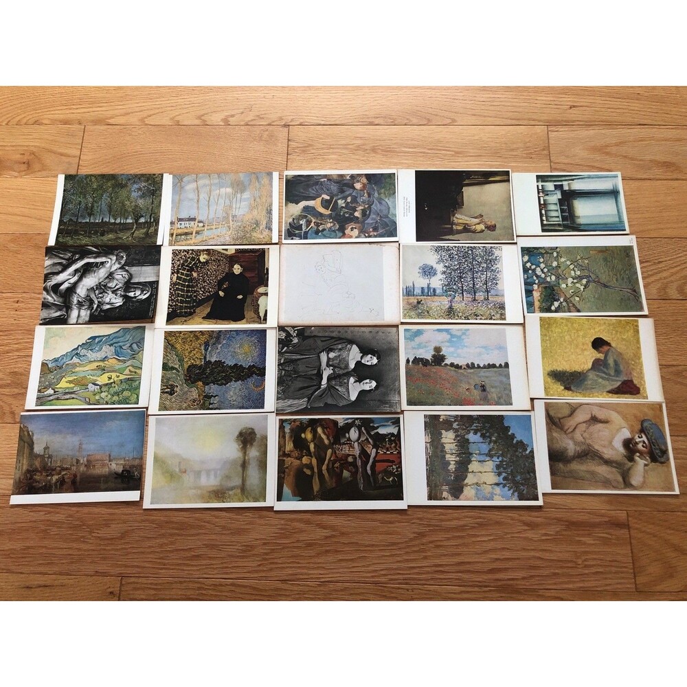 Lot of 20 Vintage European Art‎ Postcards Unposted Landscapes and Portraits
